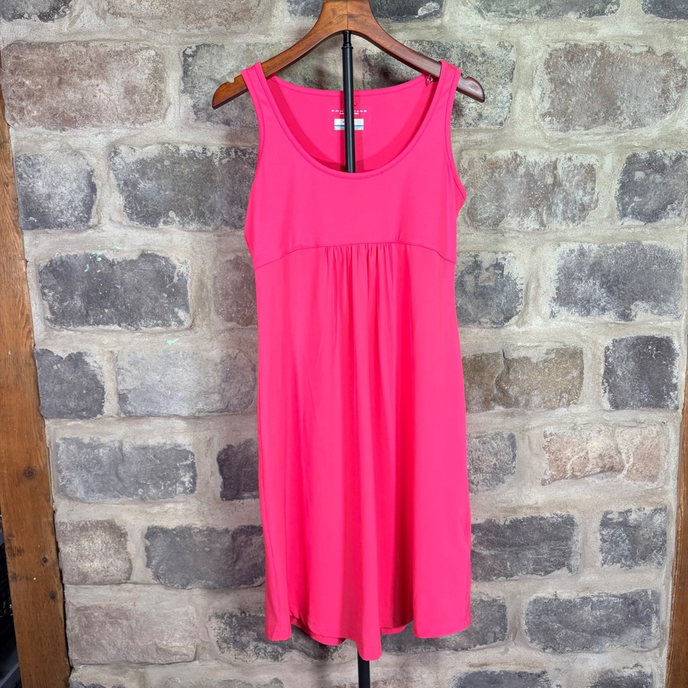 Columbia Womens Pink Omni-Shade Sleeveless Empire Waist Dress XK5875 Small